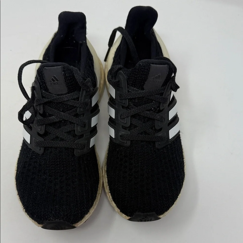 Adidas Ultra Boost Kids Black and White Sneakers size 3.5 Shoes